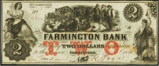 Farmington Bank Two-Dollar Bill