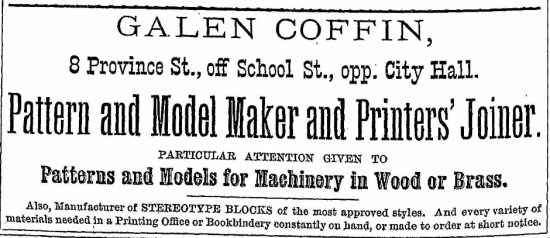 Coffin, Galen - Boston Directory, 1878