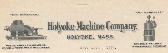 Holyoke Machine Company Letterhead