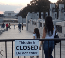 WWII Memorial Closed