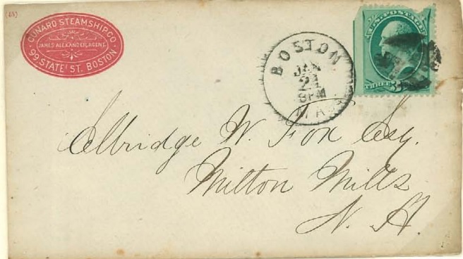 Cunard-to-EW Fox, 1875