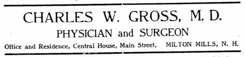 Gross, CW - 1909