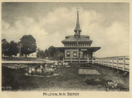 B&amp;M RR Station - 1905 - AJ Cate (Detail)