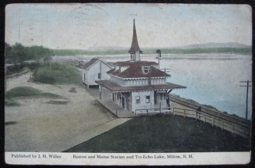 B&amp;M RR Station and Tri-Echo Lake