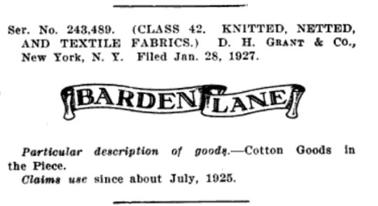 Grant, D.H. - Trademark - 270128