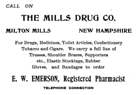 Mills Drug Store - Cony-Mitchell - 1908