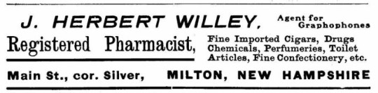 Willey, J. Herbert - 1909