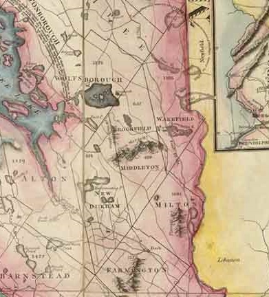 Carrigain Survey Map - 1816 (Detail)