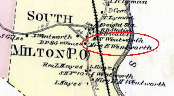 Milton - 1871 (Detail) - Wentworth