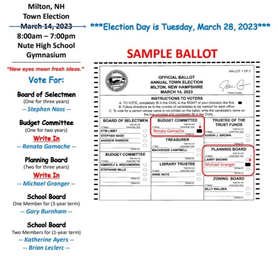 March Election Slate - 2023
