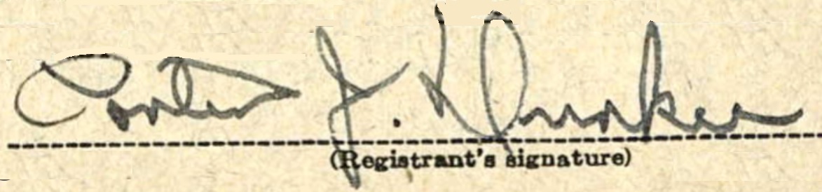 Durkee, Porter J - Signature - 1942