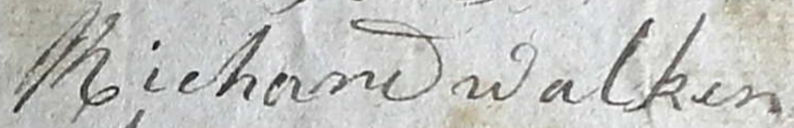 Walker, Richard - Signature - 1802