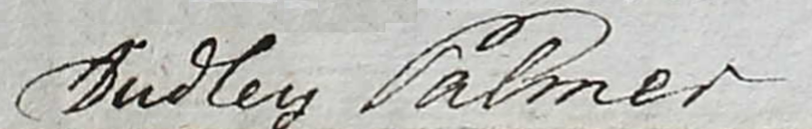 Palmer, Dudley - Signature - 1798